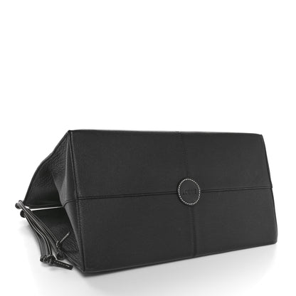 Loewe Grained Calfskin Small Cushion Tote Black 4 of 9