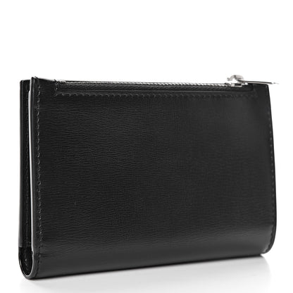 Saint Laurent Calfskin Monogram Bi Fold Zipped Wallet Black 3 of 8