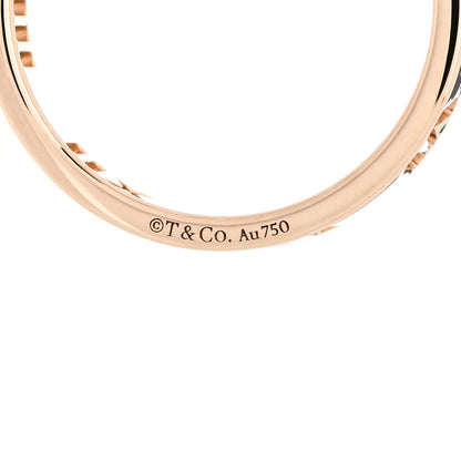 Tiffany 18K Rose Gold Diamond Atlas Pierced Ring 50 5.25 4 of 5