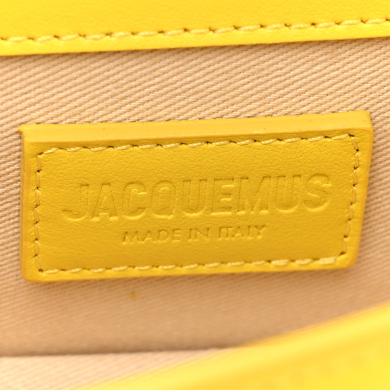 Jacquemus Smooth Calfskin Le Bambino Yellow 6 of 12