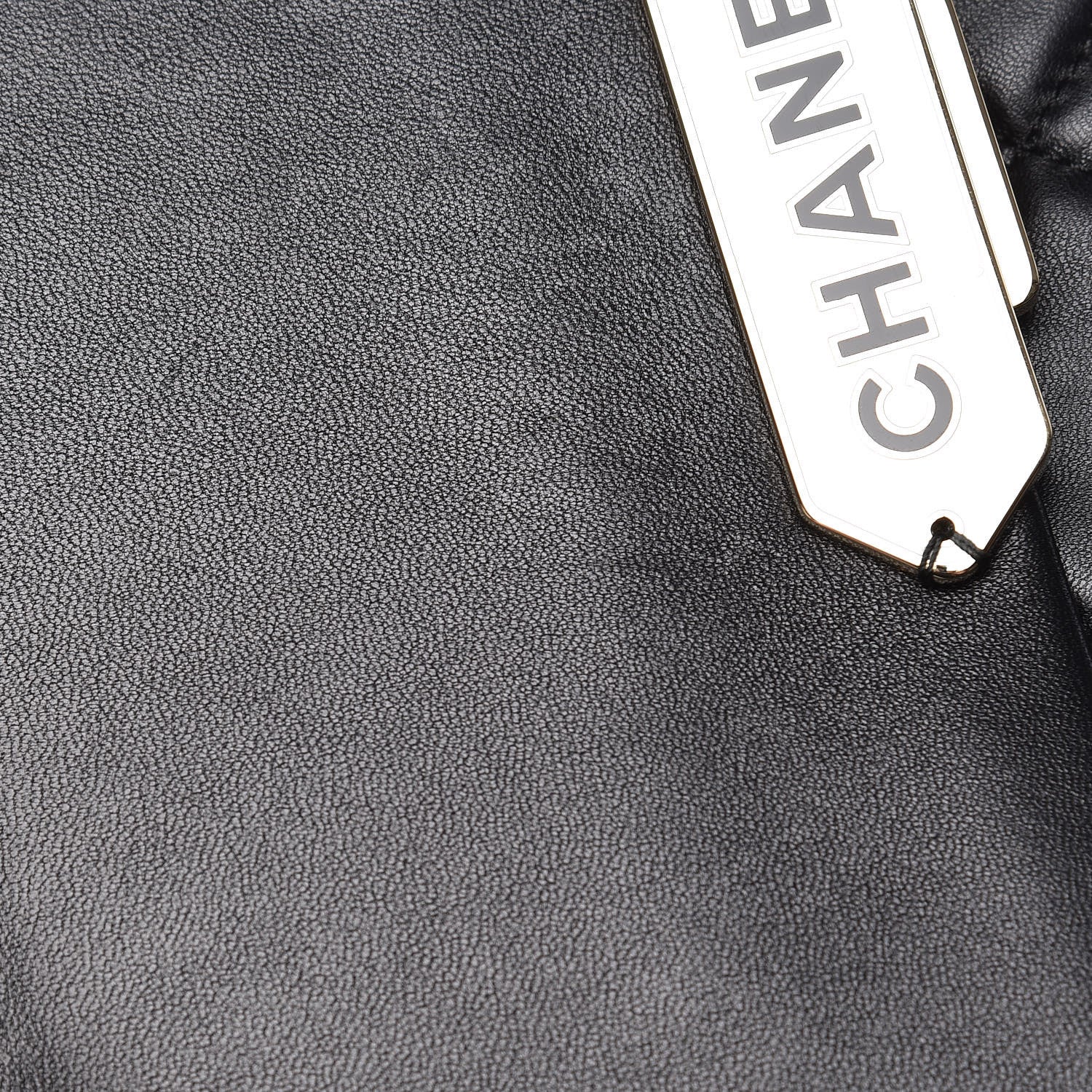 Chanel Lambskin Quilted Retro Label Clutch Black 12 of 16