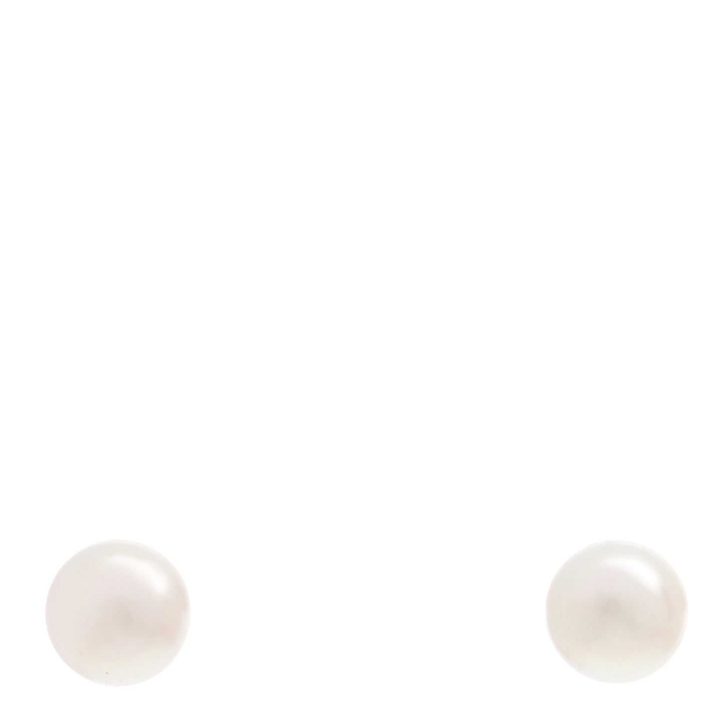 18K Yellow Gold Akoya Pearl 7-7.5mm Stud Earrings