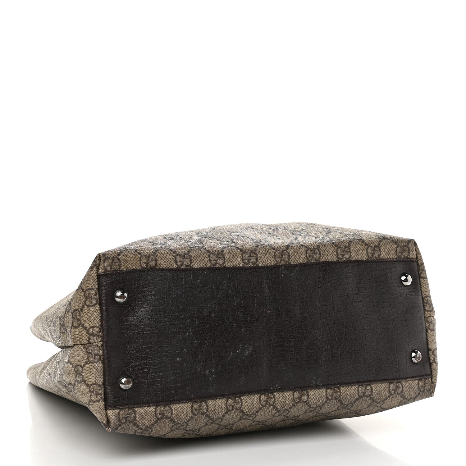 Gucci GG Plus Monogram Small Vertical Tote Dark Brown 4 of 14
