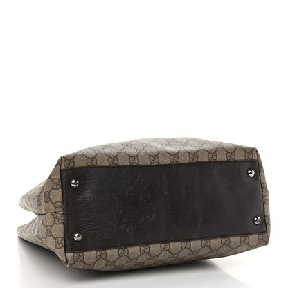 Gucci GG Plus Monogram Small Vertical Tote Dark Brown 4 of 14