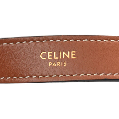 Celine Triomphe Canvas Calfskin Ava Shoulder Bag Tan 11 of 11