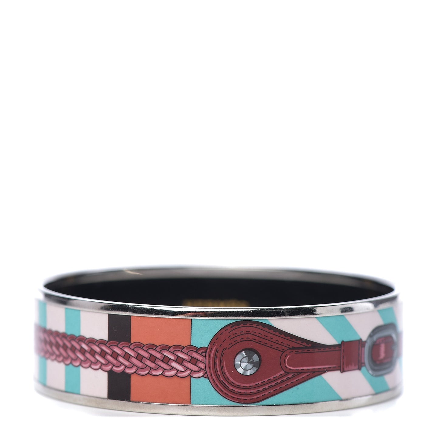 Enamel Printed Wide Coaching Bracelet 70 Rose Couture
