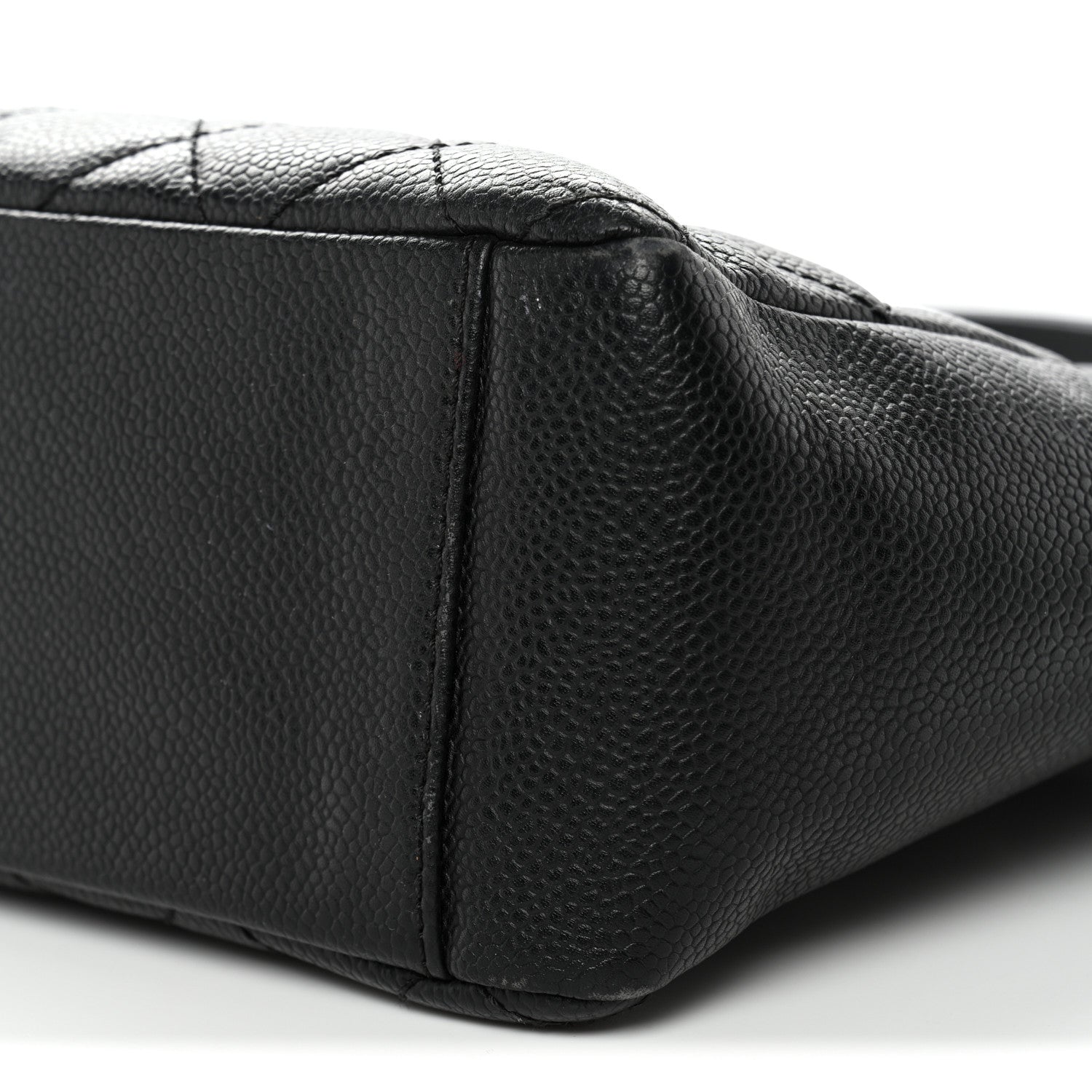 Chanel Caviar Quilted Petit Shopping Tote PST Black 10 of 12