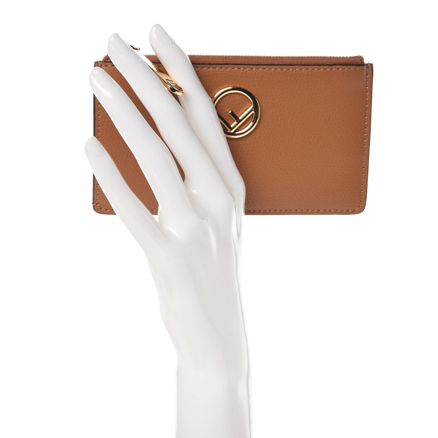 Vitello Cruise F is Fendi Zip Card Holder Nocciola