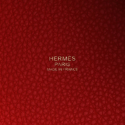 Hermes Taurillon Clemence Picotin Lock 18 PM Rouge De Coeur 6 of 11