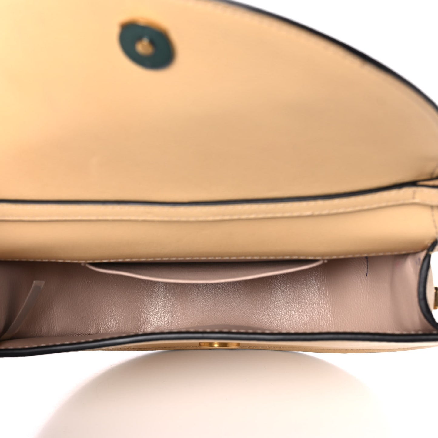 Calfskin Small Nile Bracelet Minaudiere Bag Subtle Yellow