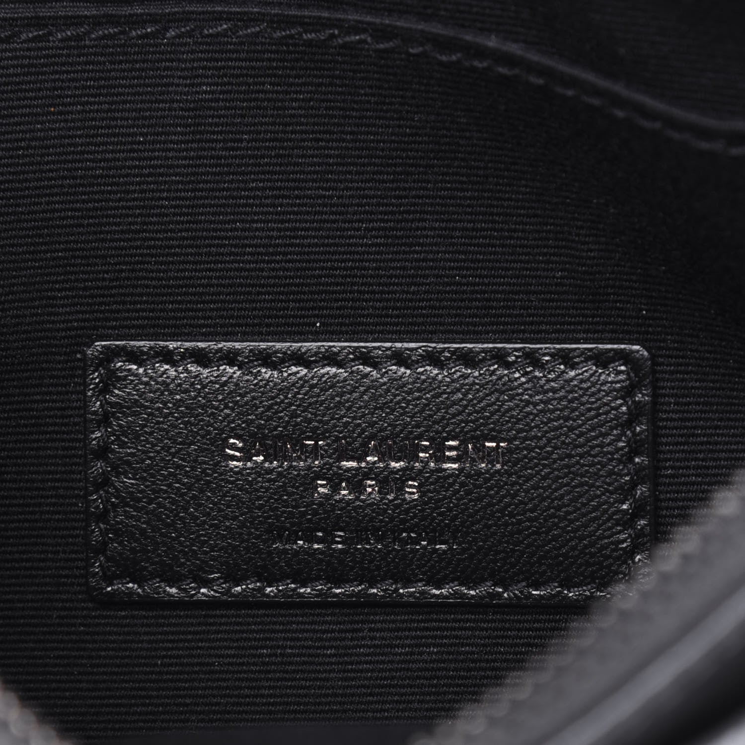 Saint Laurent Crinkled Calfskin Matelasse Monogram Niki Bill Pouch Storm 6 of 13