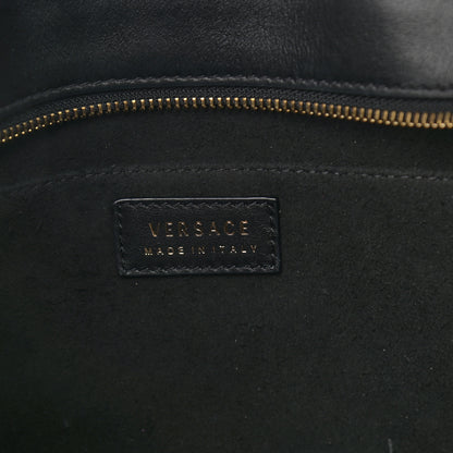 Versace Calfskin Medusa Stud Tribute Tote Black 6 of 12