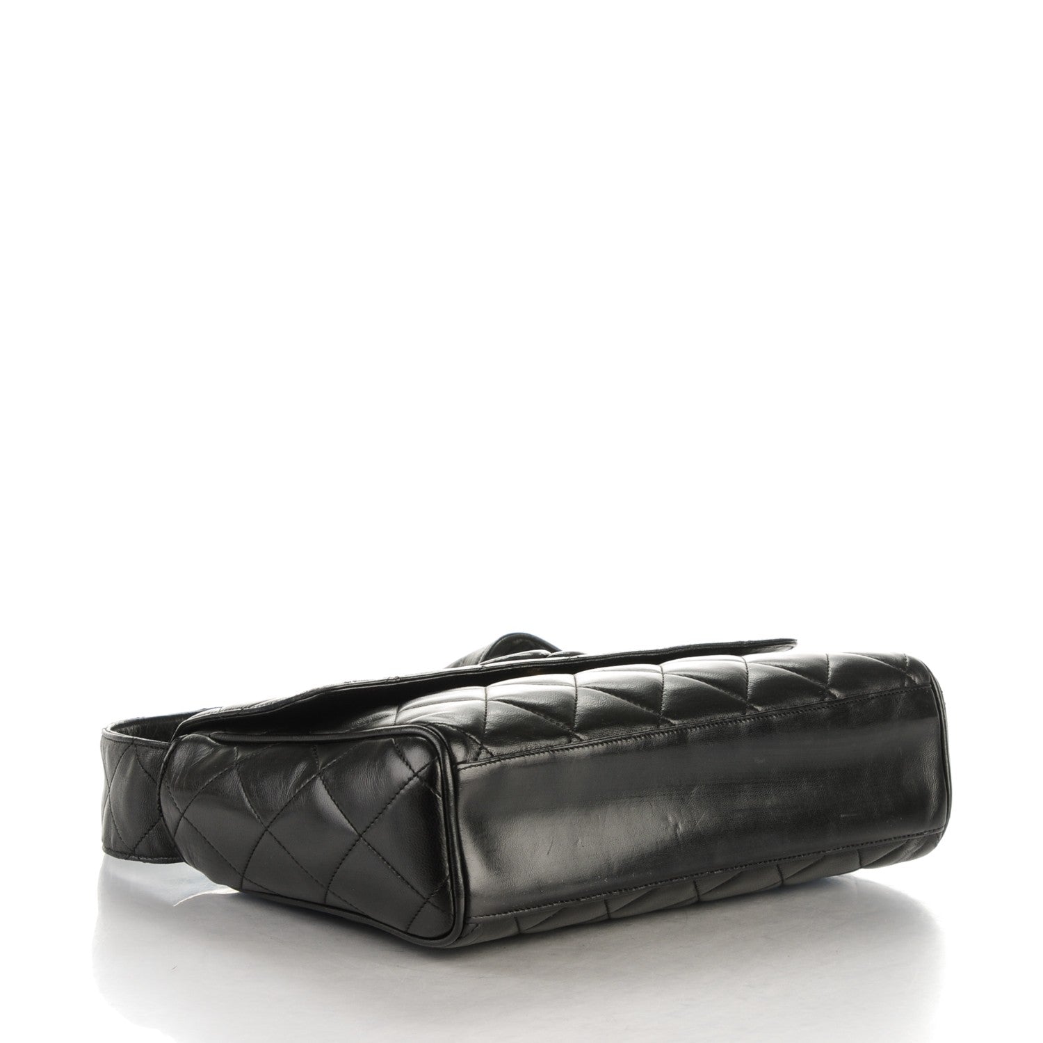 Chanel Lambskin Quilted CC Flap Shoulder Bag Black 4 of 9