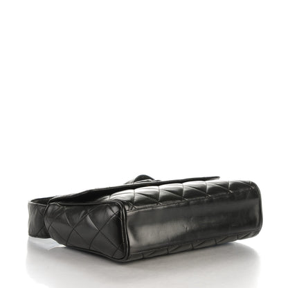 Chanel Lambskin Quilted CC Flap Shoulder Bag Black 4 of 9