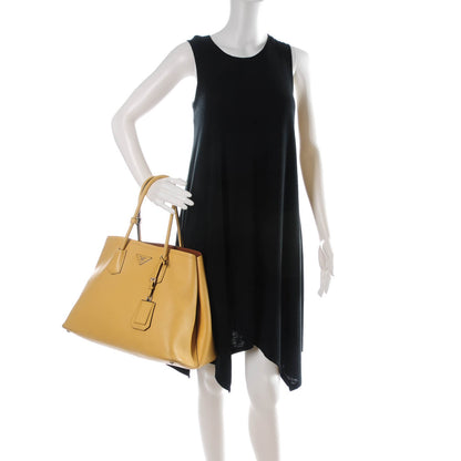 Prada City Calf Double Bag Ginestra 2 of 8