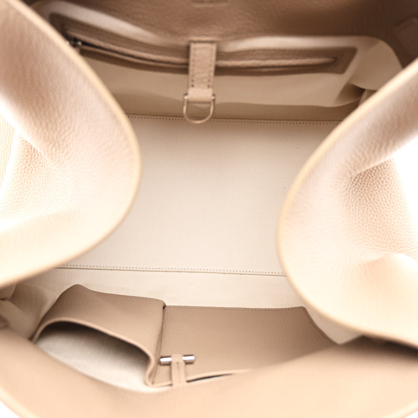 Matte Grained Calfskin Soft Margaux 15 Dark Taupe