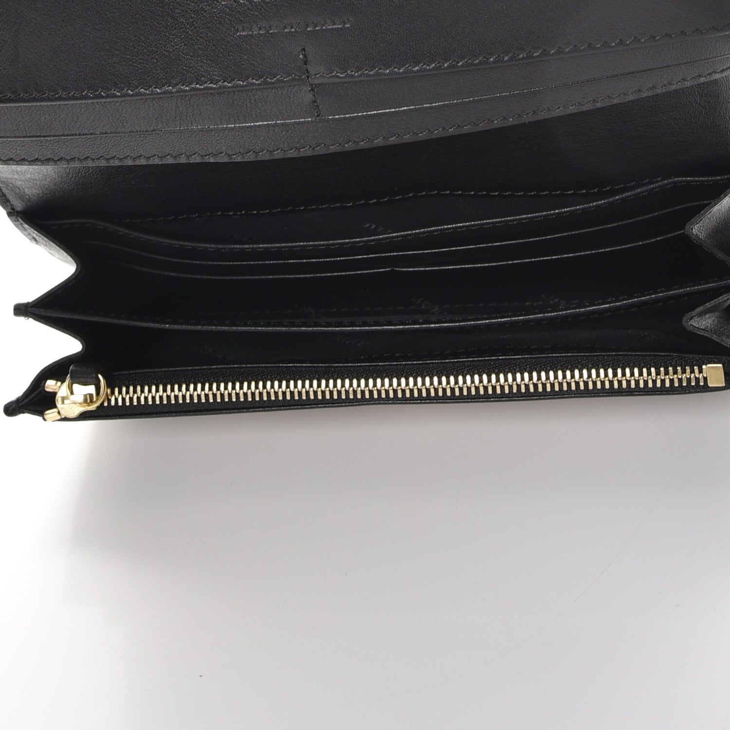 Burberry Calfskin House Check Porter Continental Wallet Black 5 of 10