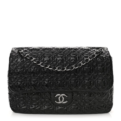 Chanel Vinyl Rock In Moscow Single Flap Black 1 of 10