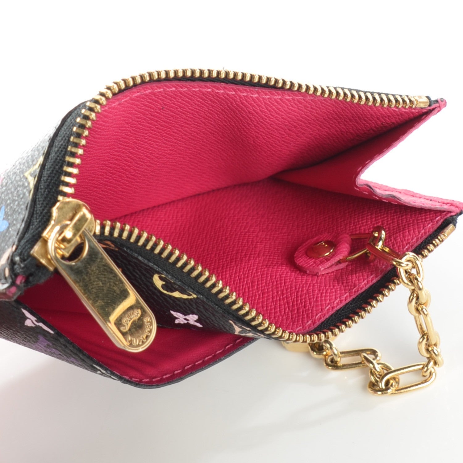 Louis Vuitton Monogram Multicolor Key Pouch Black Grenade 5 of 7
