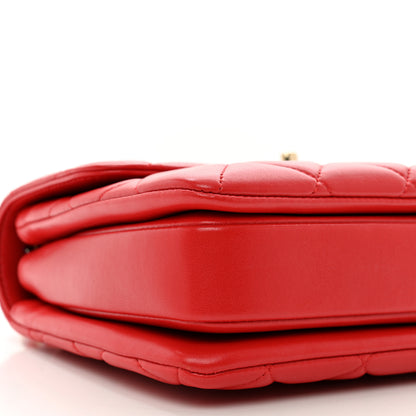 Chanel Lambskin Quilted Small Trendy CC Flap Dual Handle Bag Red 9 of 10