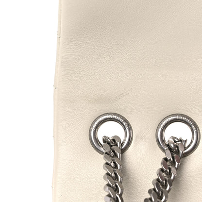 Saint Laurent Calfskin Y Quilted Monogram Medium Loulou Chain Satchel Ivory 13 of 15