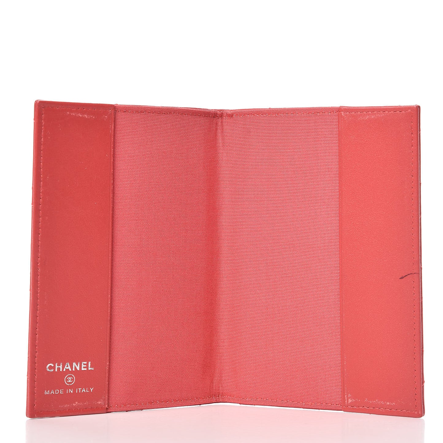 Patent Quilted Travel Wallet Rose Fonce