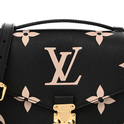 Louis Vuitton Empreinte Monogram Giant Pochette Metis Black Beige 7 of 9
