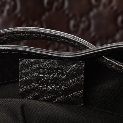 Gucci Guccissima Medium Interlocking Icon Shoulder Bag Dark Brown 8 of 8