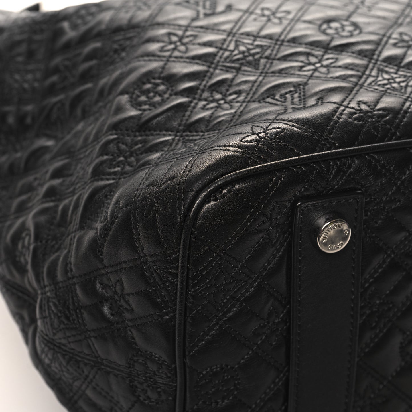 Monogram Lambskin Antheia Lilia GM Black