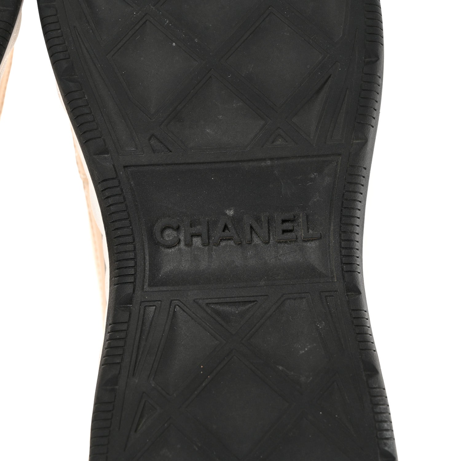 Chanel Suede Calfskin Nylon Grosgrain CC Sneakers 39 Beige 6 of 9