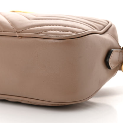 Gucci Calfskin Matelasse Small GG Marmont Chain Shoulder Bag Porcelain Rose 10 of 19