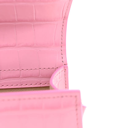 Jacquemus Calfskin Crocodile Embossed Le Bambino Pink 10 of 12