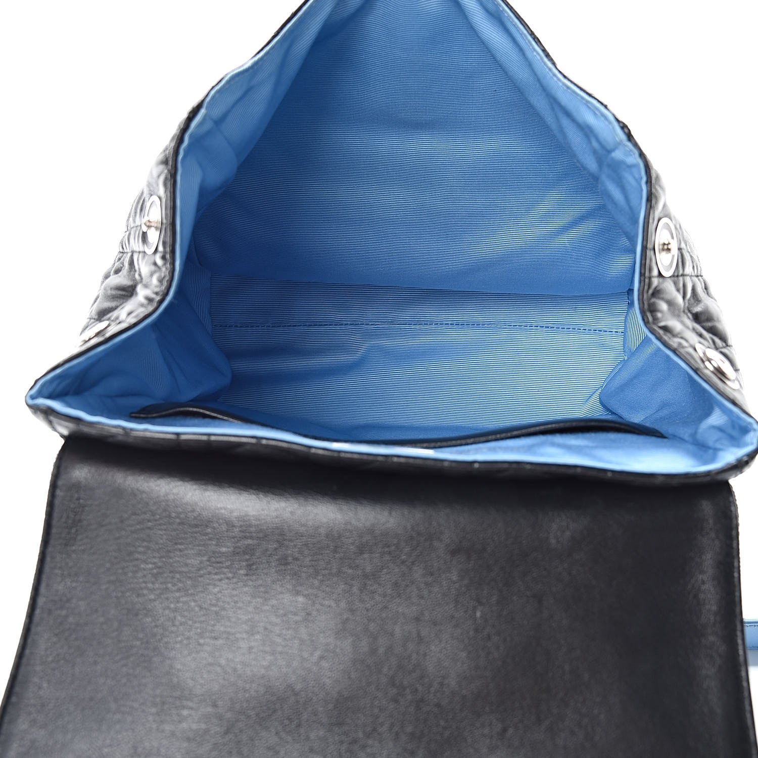 Christian Dior Lambskin Cannage Embellished Small Stardust Backpack Light Blue Black 5 of 13