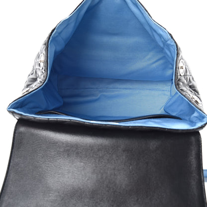 Christian Dior Lambskin Cannage Embellished Small Stardust Backpack Light Blue Black 5 of 13