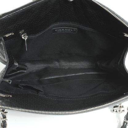 Chanel Aged Calfskin Perforated Tote Black 5 of 7