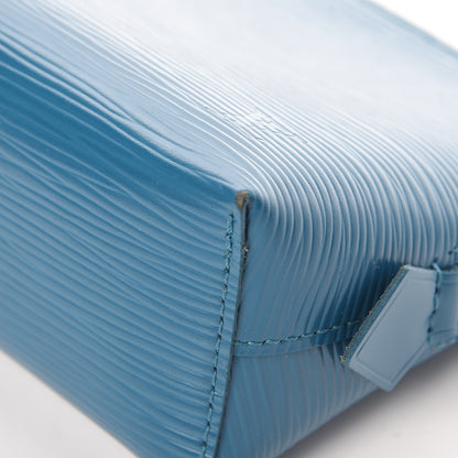 Louis Vuitton Epi Cosmetic Pouch Cyan 8 of 10