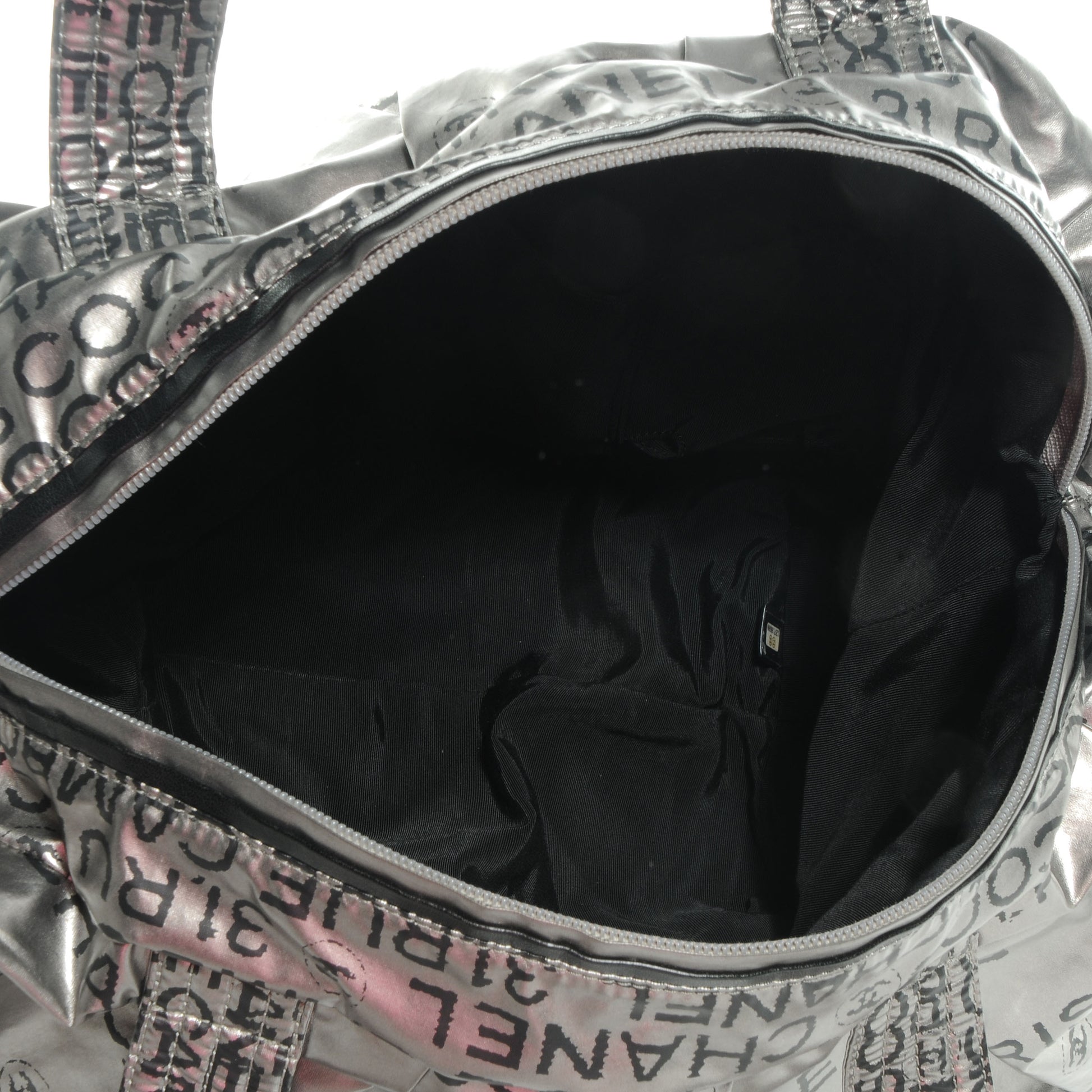 Chanel Lacquered Canvas Medium Unlimited Tote Argent Fonce 5 of 7