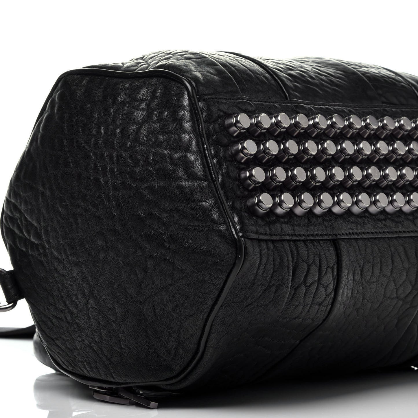 Pebbled Lambskin Rockie Black Nickel Hardware