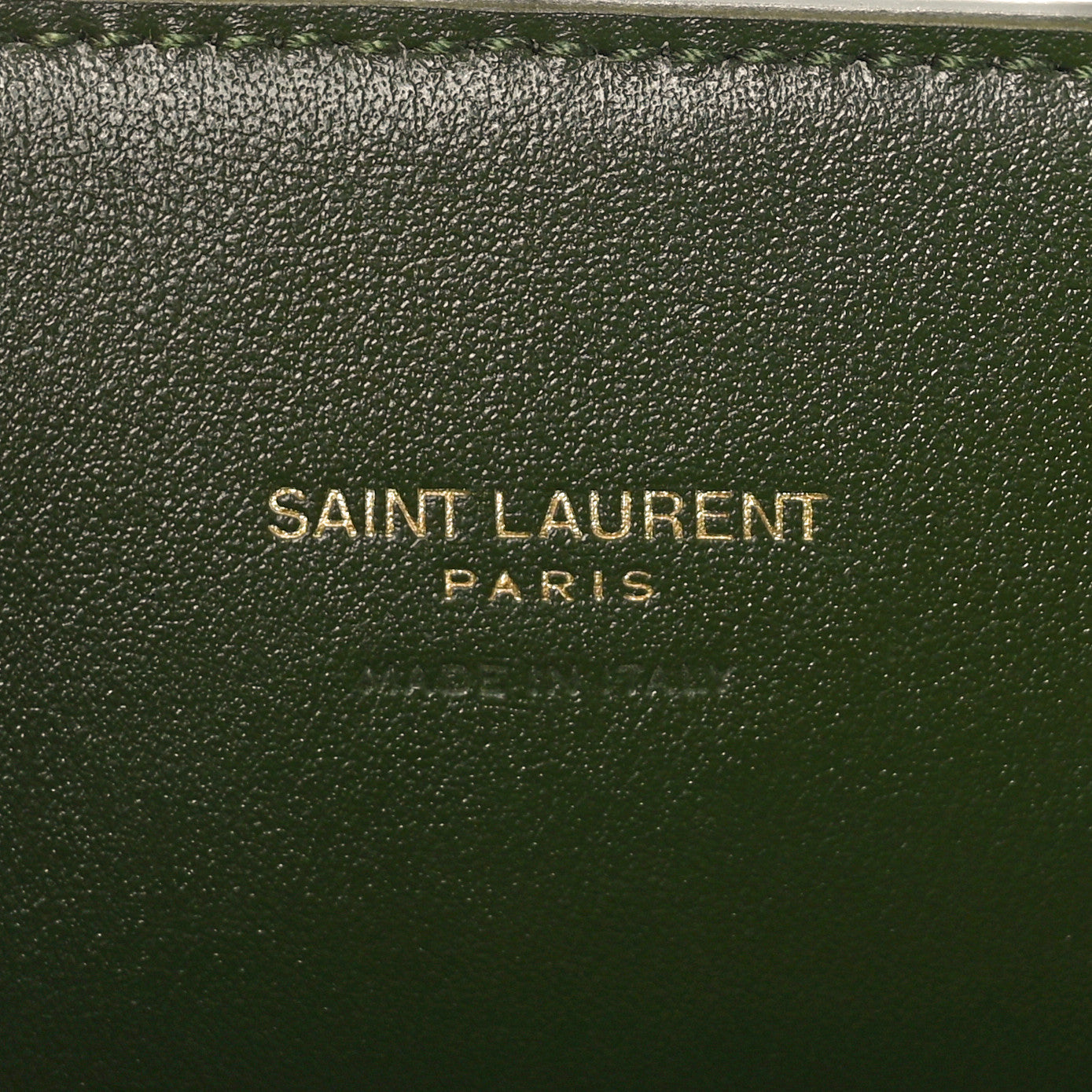 Calfskin Nano Sac Leather Satchel Dark Pine