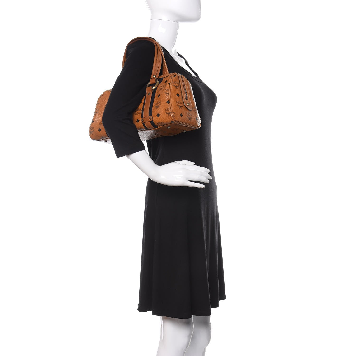 MCM Visetos Bag Cognac 2 of 11