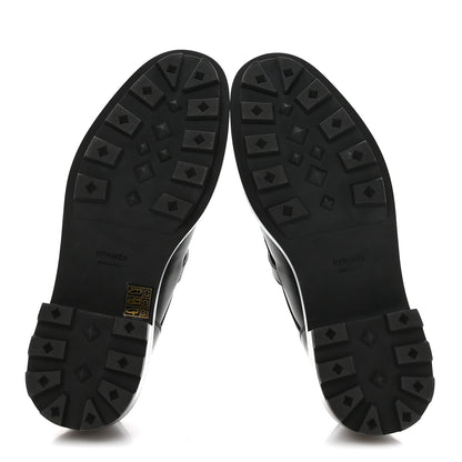 Hermes Glossed Calfskin First Oxford 39 Black 6 of 9