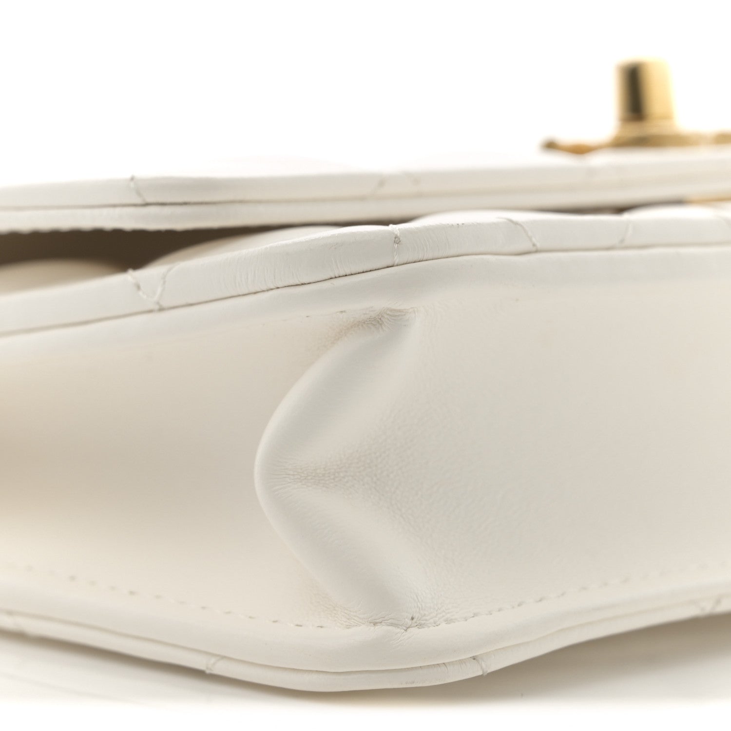 Chanel Lambskin Quilted Pillow Crush Wallet On Chain WOC White 9 of 11