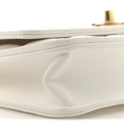 Chanel Lambskin Quilted Pillow Crush Wallet On Chain WOC White 9 of 11