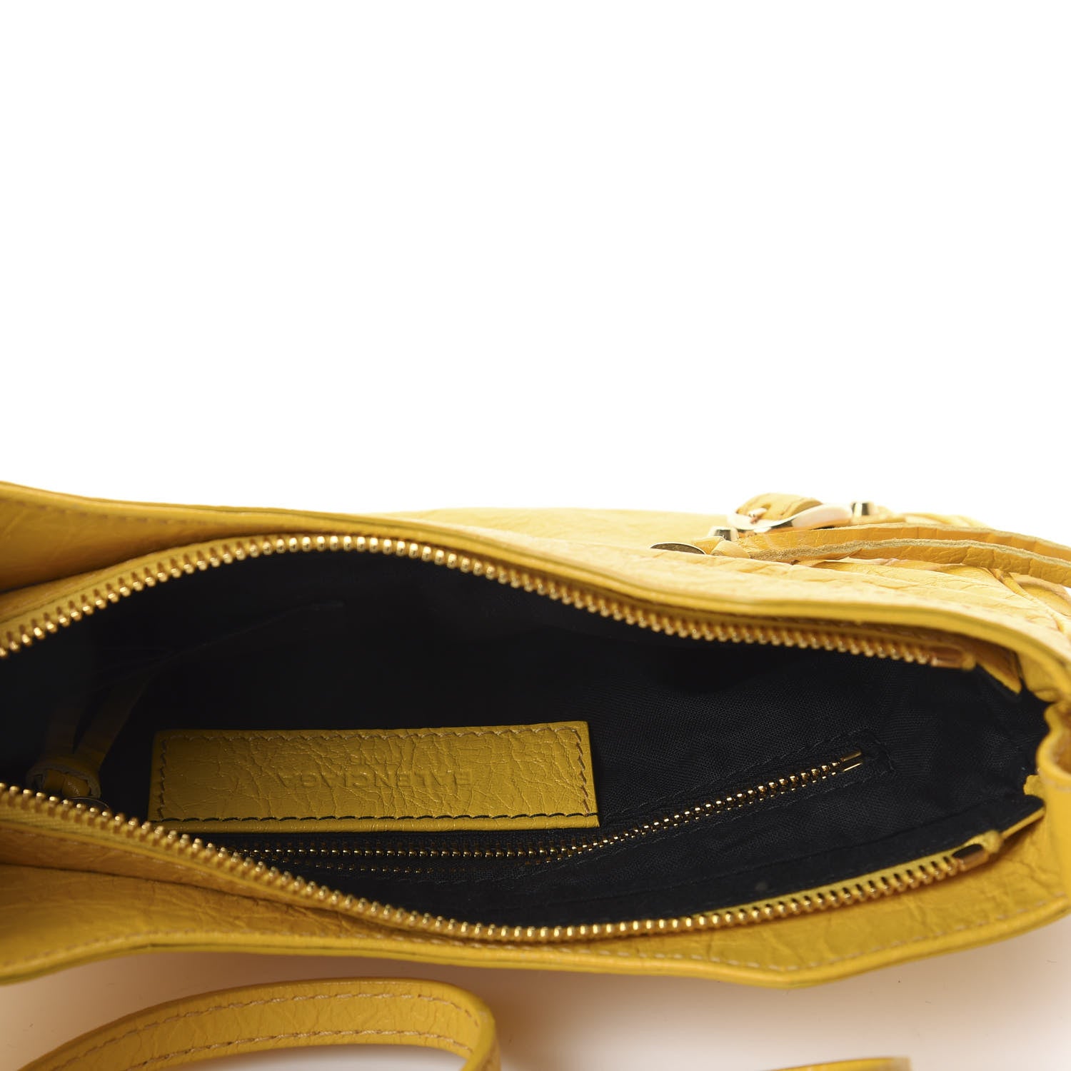 Balenciaga Agneau Classic Gold Hardware Hip Jaune Epi 4 of 9