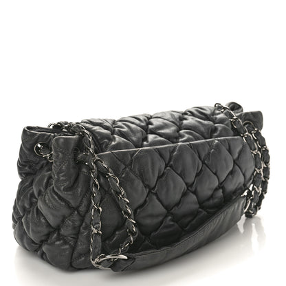 Chanel Calfskin Bubble Quilt Accordion Flap Grey 3 of 11