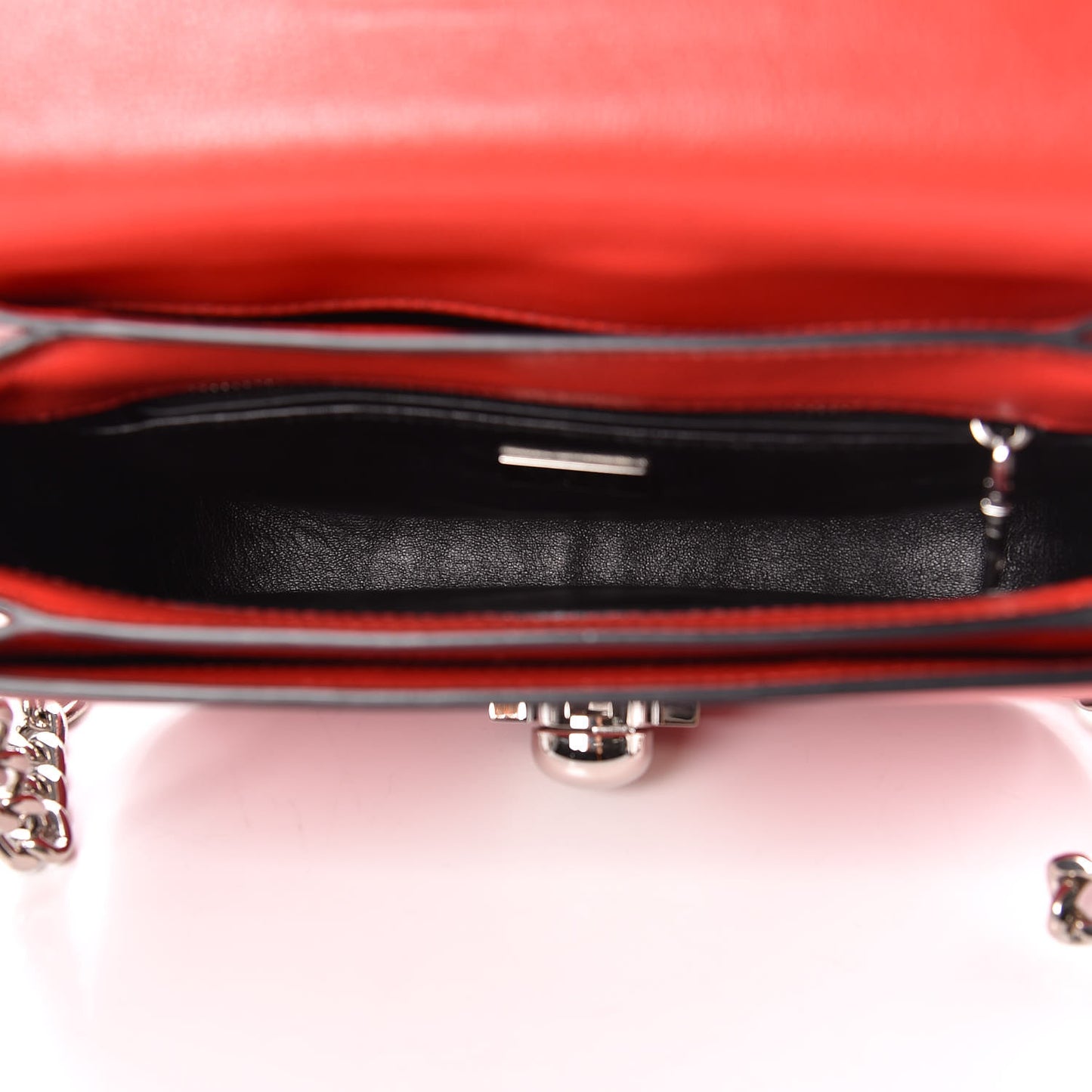 Glace Calfskin Arcade Crossbody Bag Lacca