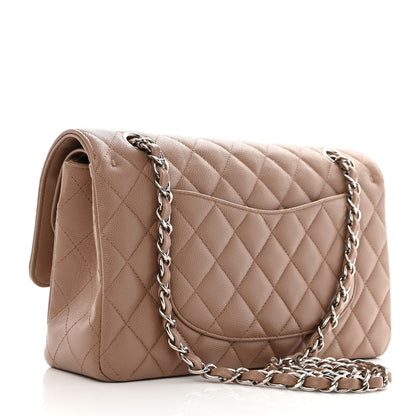 Chanel Caviar Quilted Medium Double Flap Beige 2 of 11