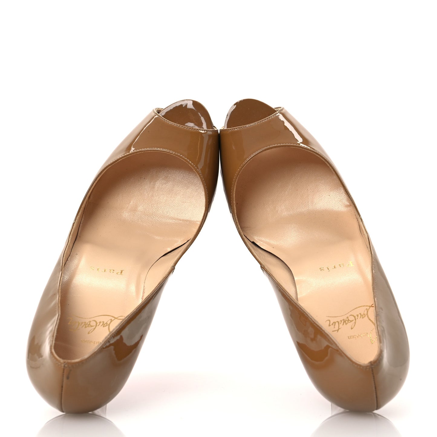 Patent New Very Prive 120 Pumps 38.5 Nude