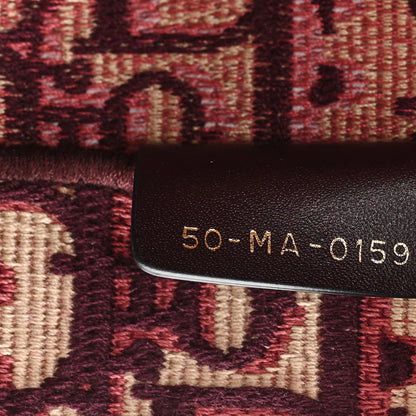 Christian Dior Oblique Medium Book Tote Burgundy Multicolor 7 of 11