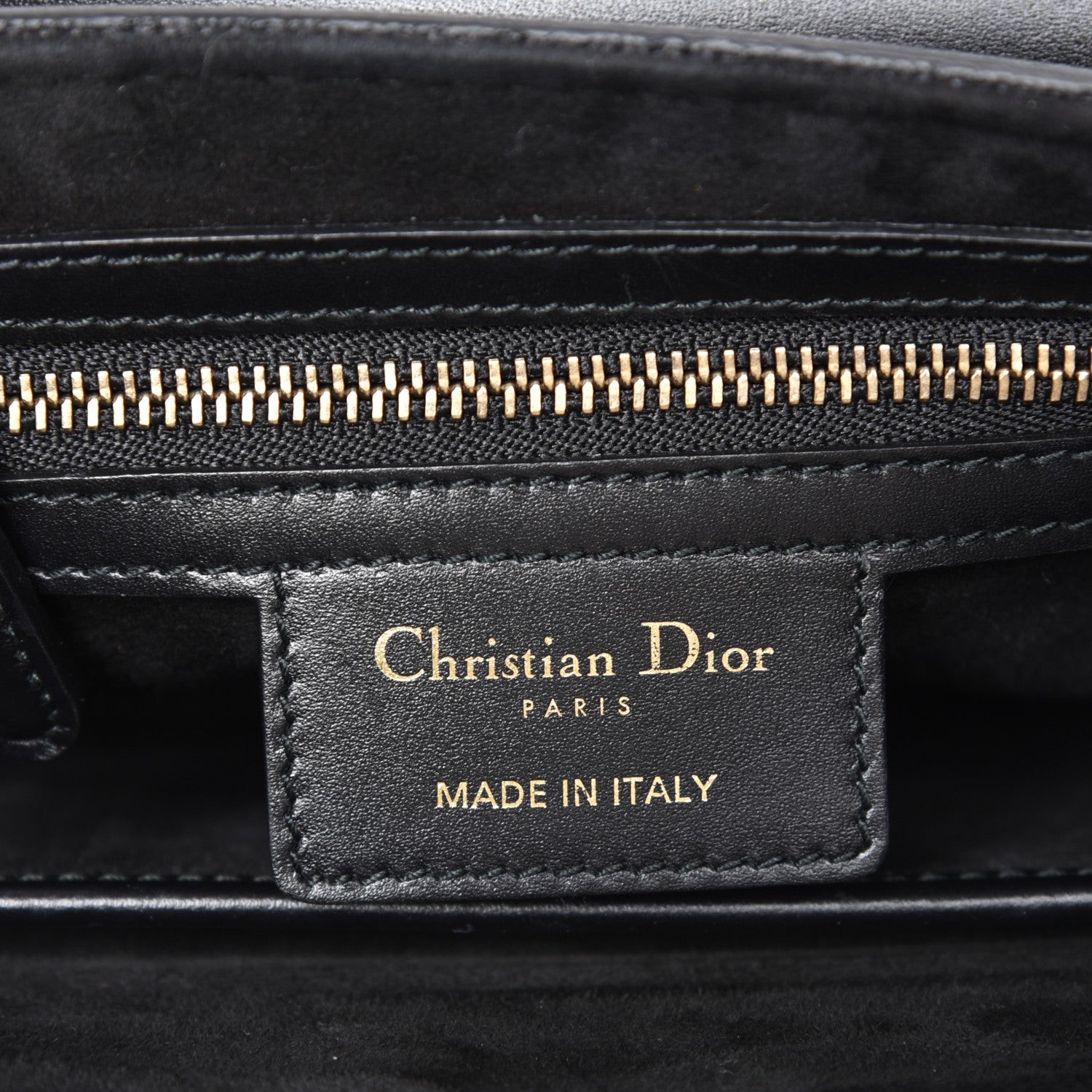 Christian Dior Calfskin D Fence Saddle Bag Black 6 of 7